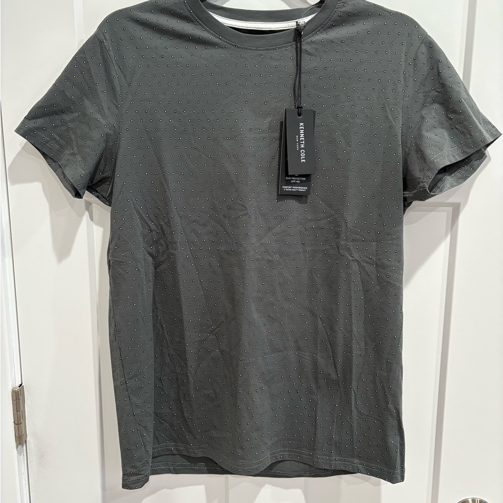 NWT-Kenneth Cole Gray Short Sleeve Tee